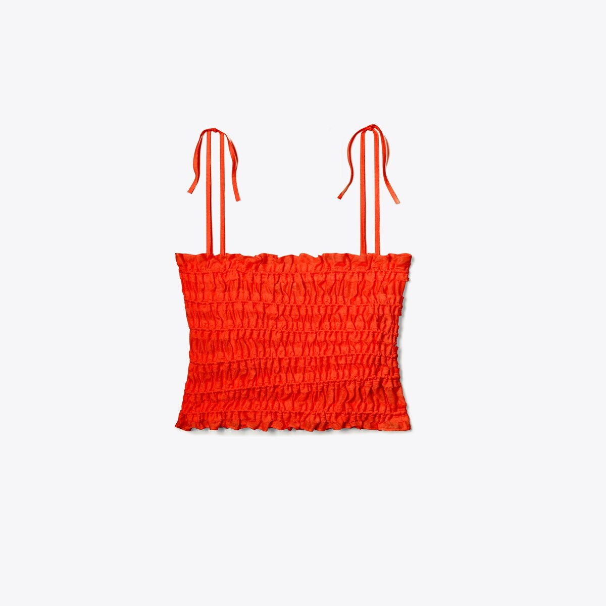 Smocked Viscose Top: Women's Designer Coverups | Tory Burch
