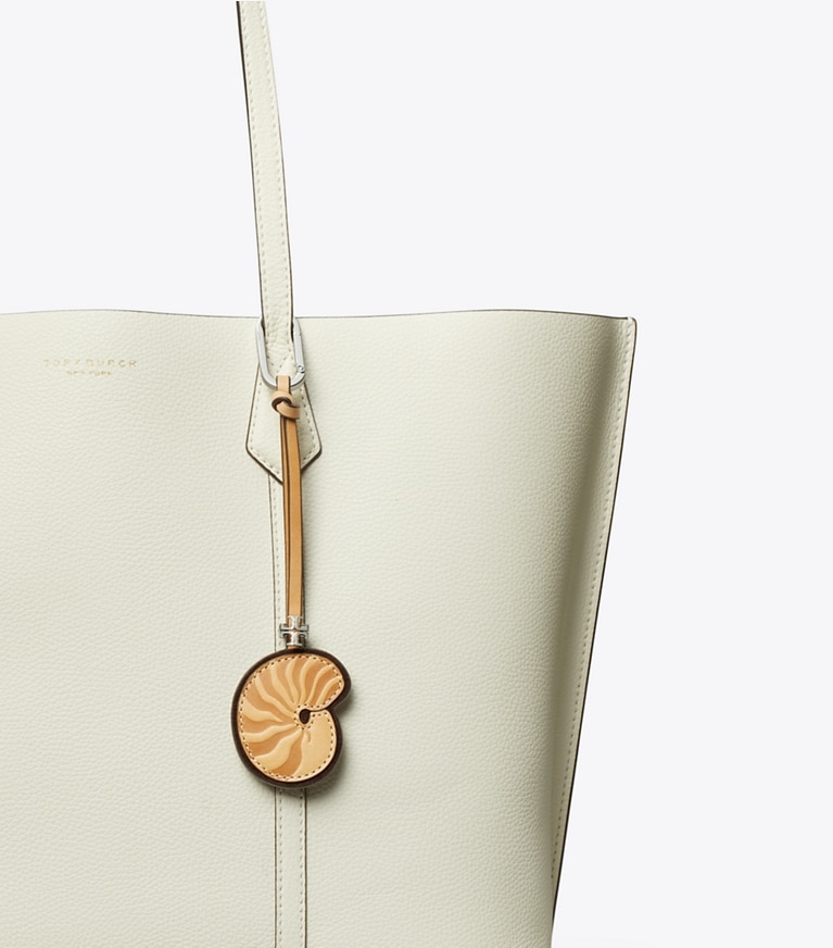 Tory Burch designer bag charms & key rings Snail Shell Bag Charm in Multi detail