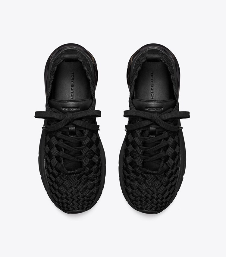 Tory Burch designer sneakers Sneaker Good Luck intrecciata in PERFECT BLACK superiore