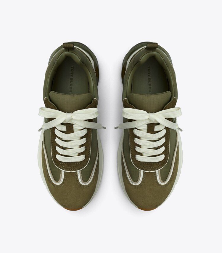 Tory Burch designer sneakers Sneaker Good Luck in DARK OLIVE / DARK OLIVE/ ANETO superiore