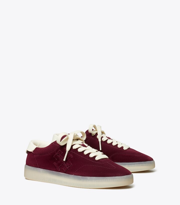 Tory Burch designer sneakers Sneaker Phoenix in MERLOT angle