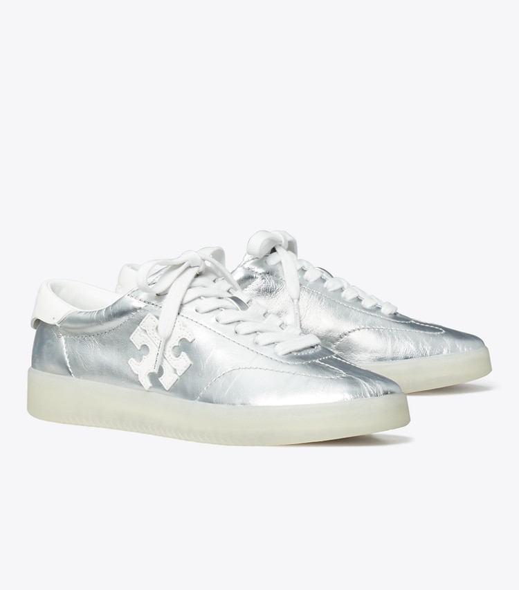 Tory Burch designer sneakers Sneaker Phoenix in SILVER / BIANCO / BIANCO angle