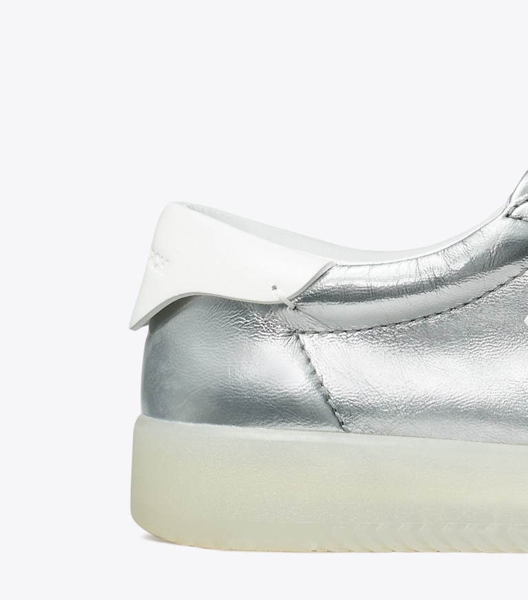 Tory Burch designer sneakers Sneaker Phoenix in SILVER / BIANCO / BIANCO angle