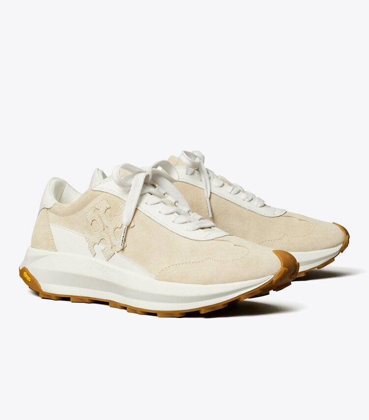 Tory Burch designer sneakers Sneaker Tory in LIGHT CREAM / LIGHT CREAM / BIANCO angle