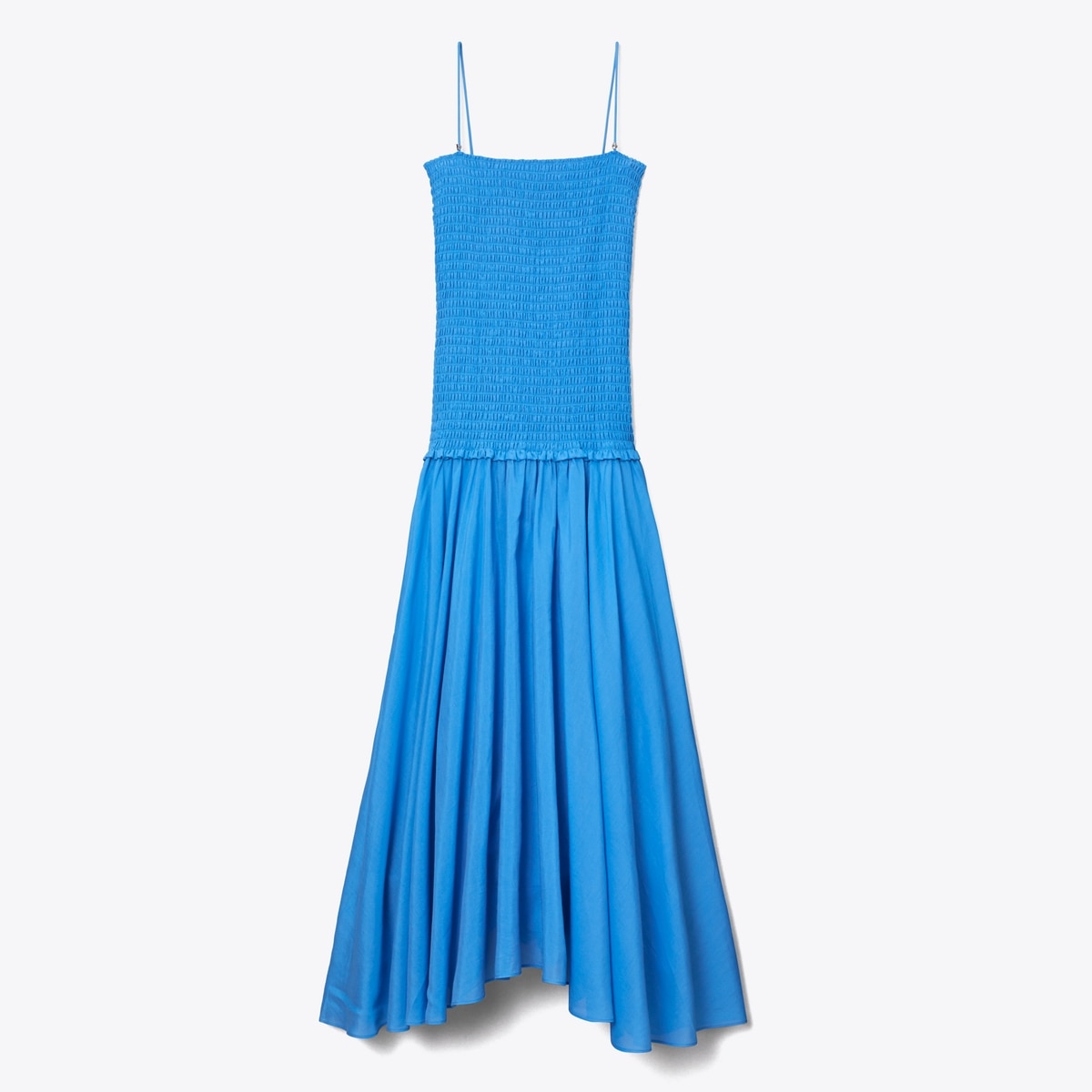 Solid Smocked Dress: Women's Designer Dresses | Tory Burch