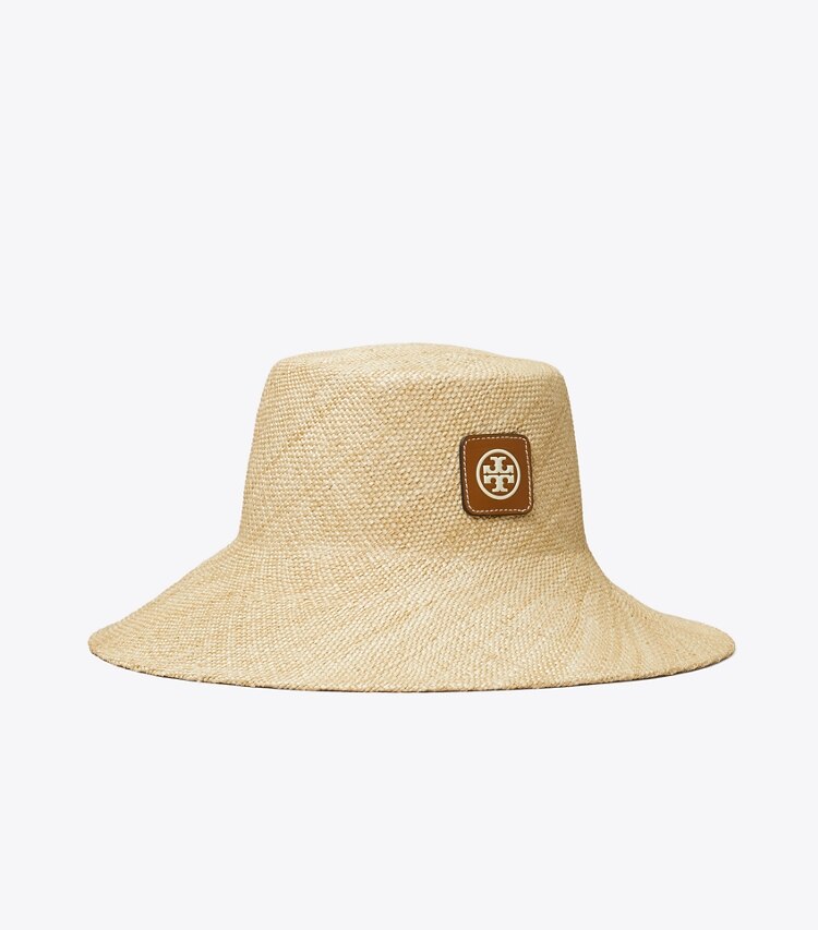 Tory Burch diseñador sombreros Sombrero tipo pescador de paja en Natural ángulo