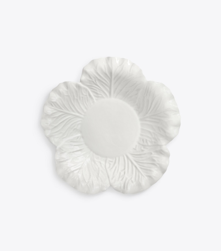 Tory Burch designer vaisselle Soupière collection Lettuce dans White vue du dessus