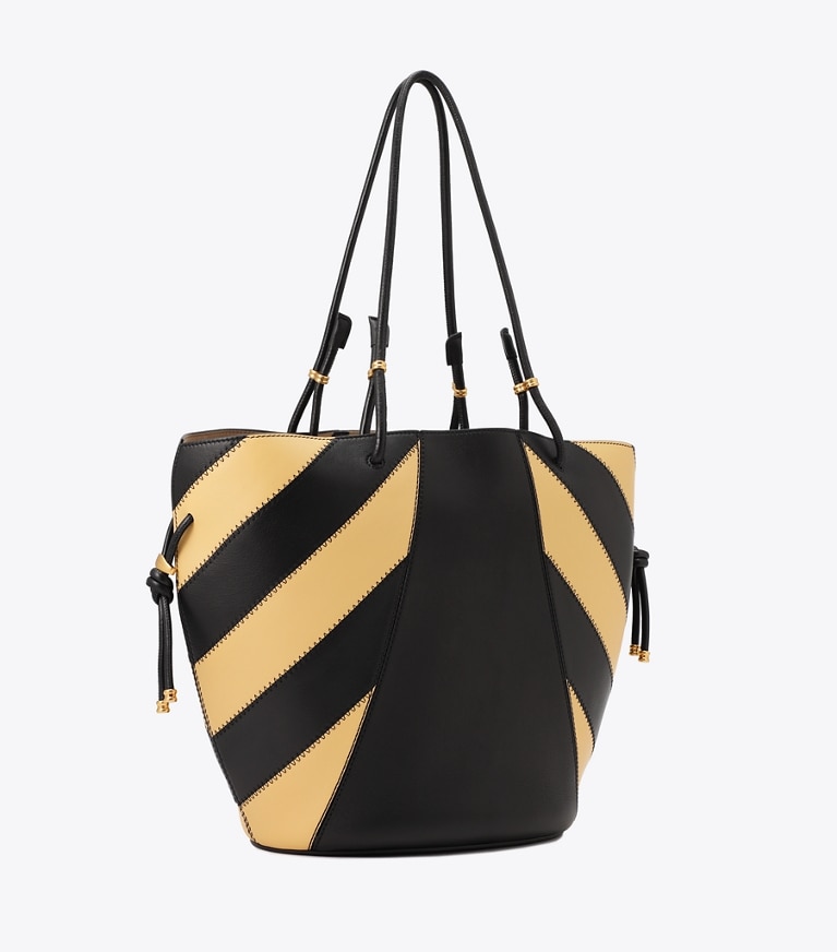 Tory burch black 2024 and white tote