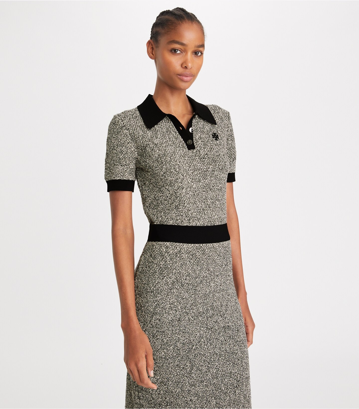 Speckled Knit Polo