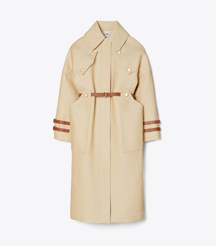 Splittable Cotton Coat: Women's Designer Coats | Tory Burch