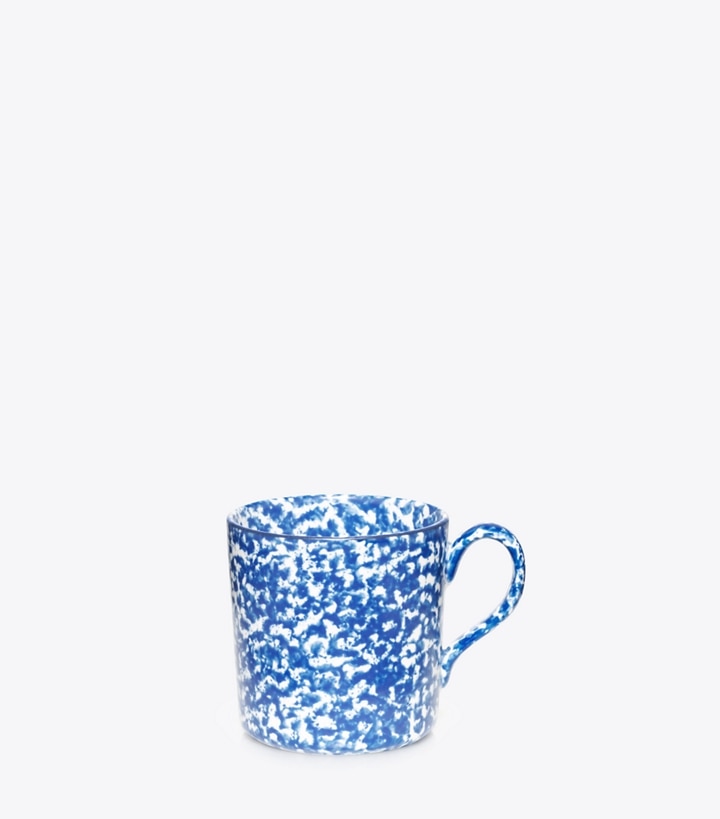 Tory Burch designer tabletop & drinkware Spongeware Mug, Set of 4 in Sponge front