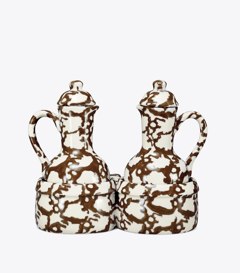 Spongeware Oil & Vinegar Set