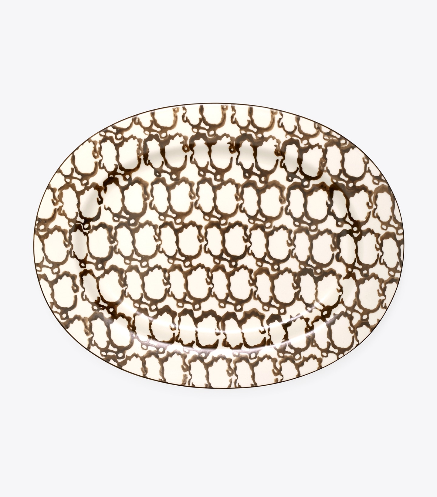 Spongeware Oval Serving Platter