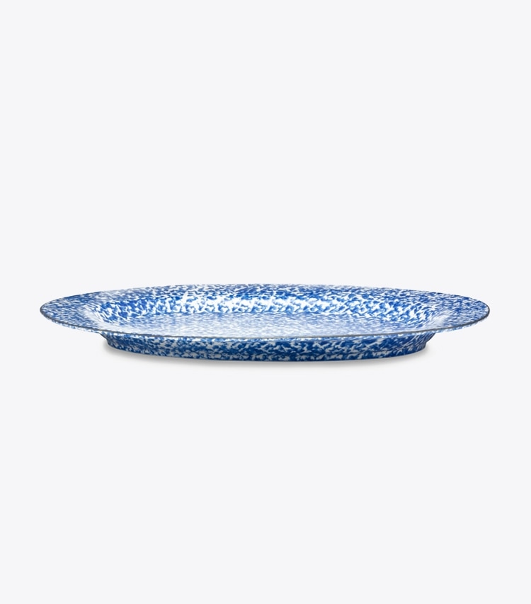 Tory Burch designer tabletop & drinkware Spongeware Oval Serving Platter in Sponge group