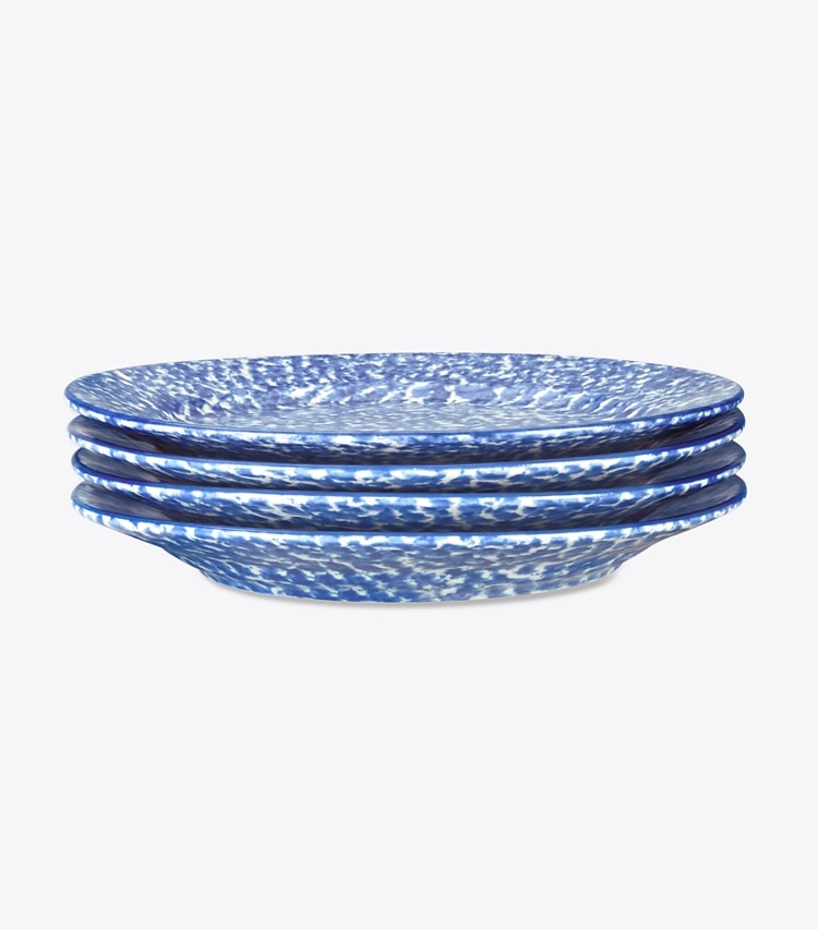 Tory Burch designer tabletop & drinkware Spongeware Salad Plate, Set of 4 in Spongeware group