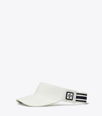 帽子・その他 [ TORY BURCH ] TWO-TONE CANVAS VISOR Two-Tone Canvas Visor: Women's Designer Hats | Tory Sport