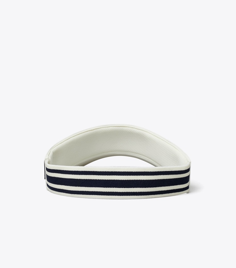 Tory Burch designer hats Sport Visor in Snow White back