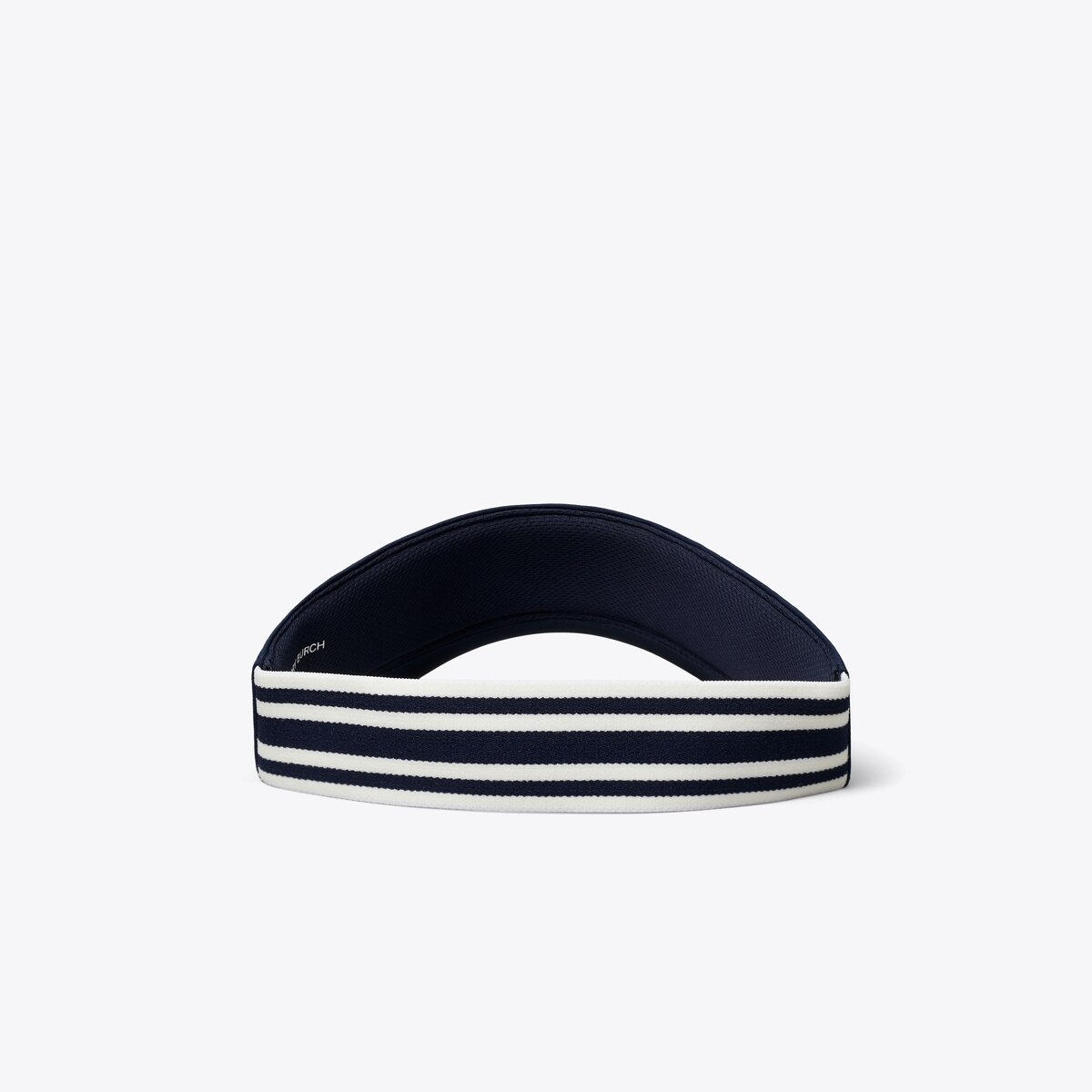 Tory Burch White Visor with Navy Logo Performance Heart Patch Visor: Women main image 4