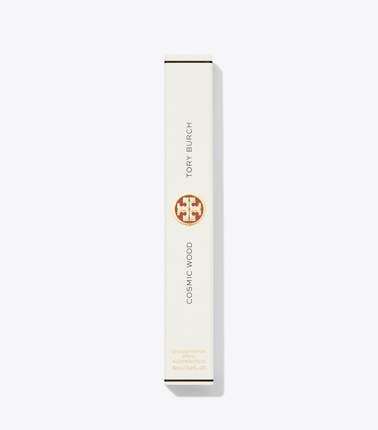 Tory Burch diseñador perfume Spray de viaje de Eau de Parfum Cosmic Wood, 10 ml en COSMIC WOOD detalle