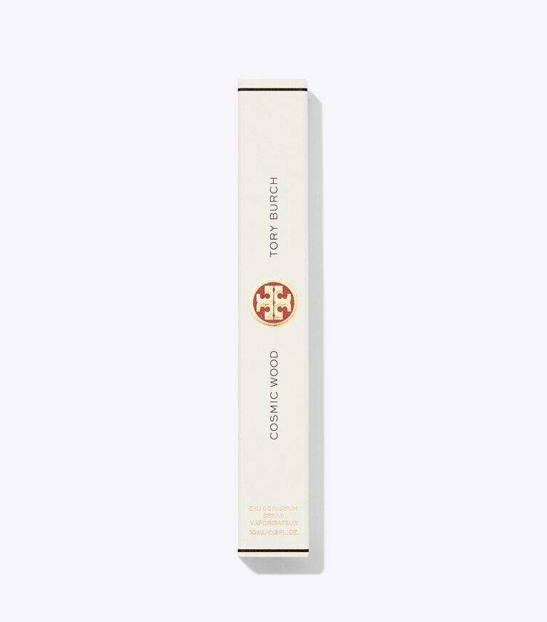 Tory Burch diseñador perfume Spray de viaje de Eau de Parfum Cosmic Wood, 10 ml en COSMIC WOOD detalle