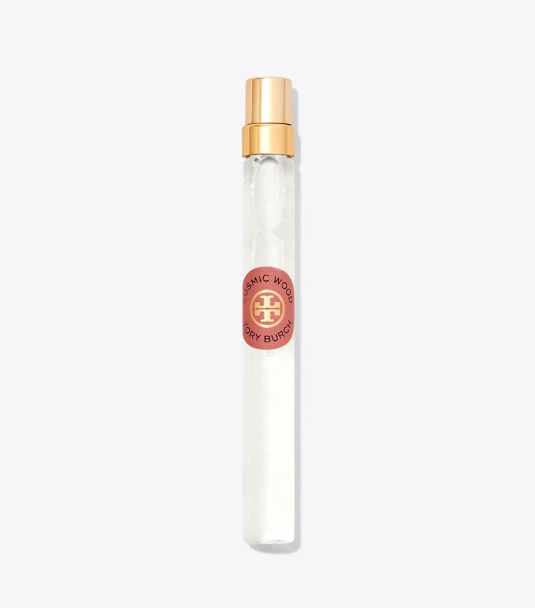 Tory Burch diseñador perfume Spray de viaje de Eau de Parfum Cosmic Wood, 10 ml en COSMIC WOOD frente