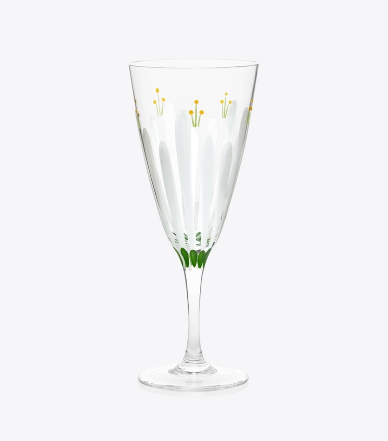 Tory Burch designer tabletop & drinkware Spring Meadow Champagne Flute, Set Of 2 in Clear/Multi front