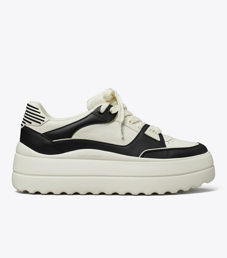 Tory Burch designer スニーカー ステージ スニーカー in BLANC / PERFECT BLACK / BLANC side