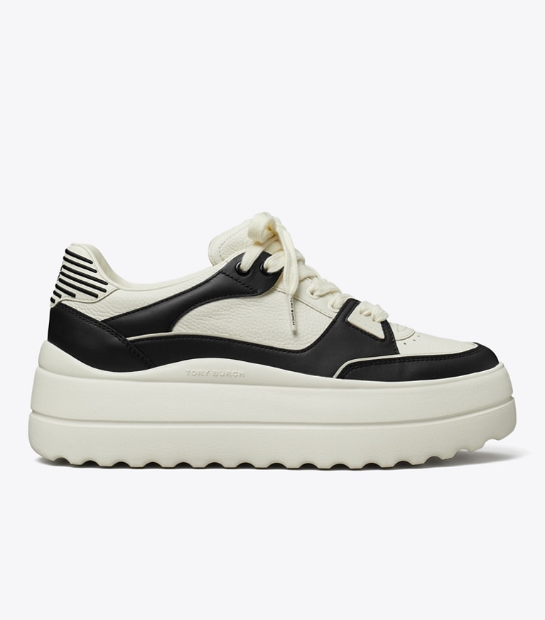 Tory Burch designer スニーカー ステージ スニーカー in BLANC / PERFECT BLACK / BLANC angle