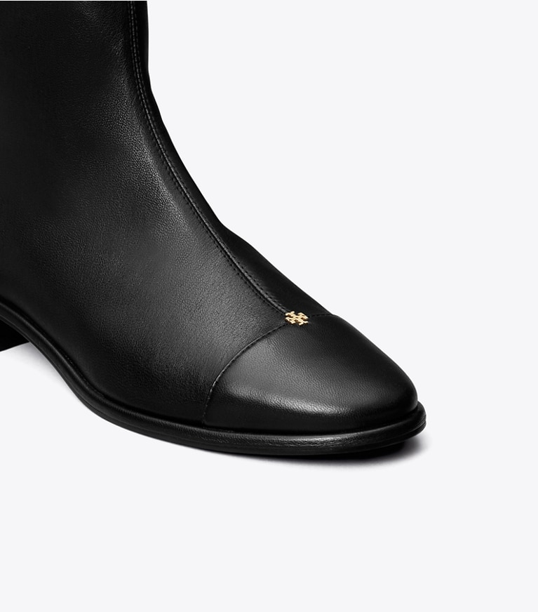 Tory Burch designer stiefeletten Stiefelette mit Zehenkappe in PERFECT BLACK angle
