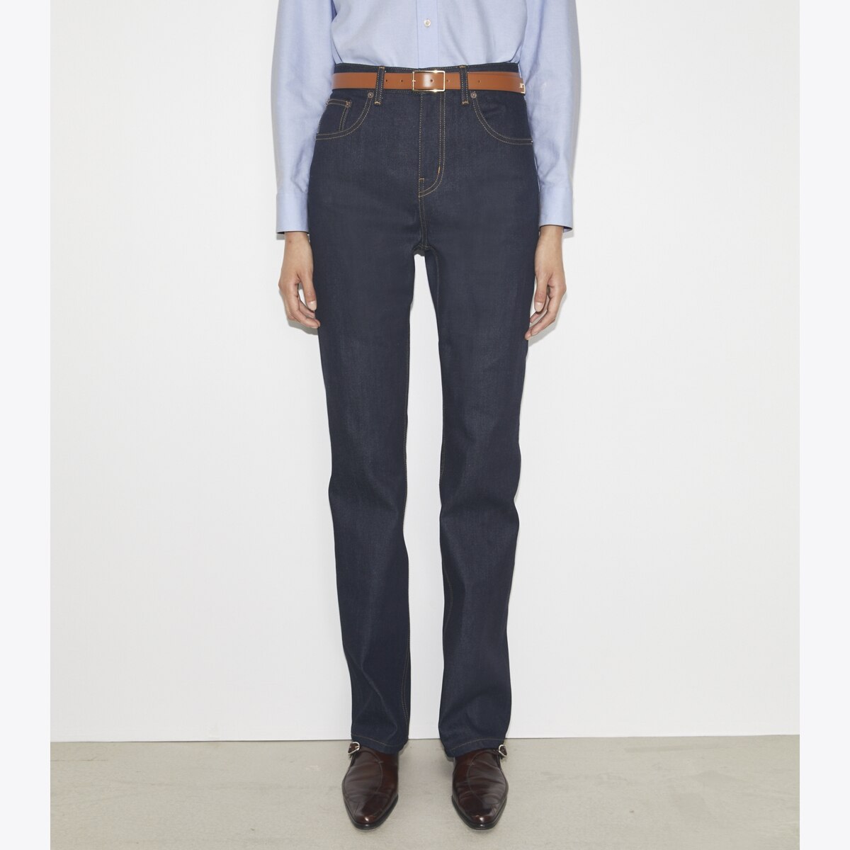 デニム・ジーパン TORY BURCH Woman Jeans Denim 153247 422 Tory Burch straight-leg Denim Jeans | Blue | FARFETCH