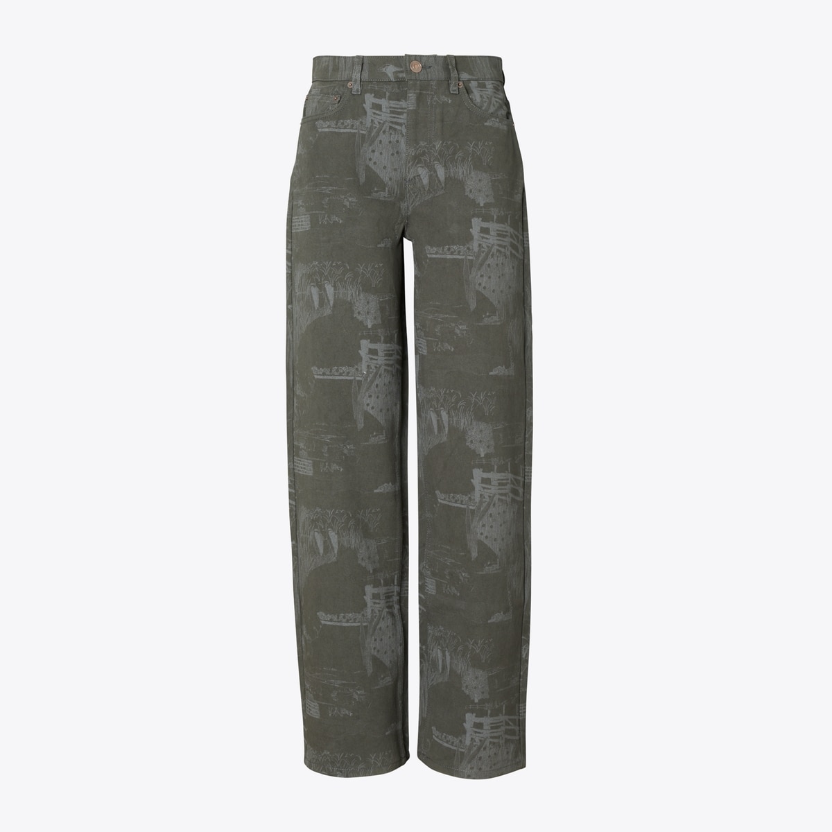 STRAIGHT LEG PRINTED JEAN