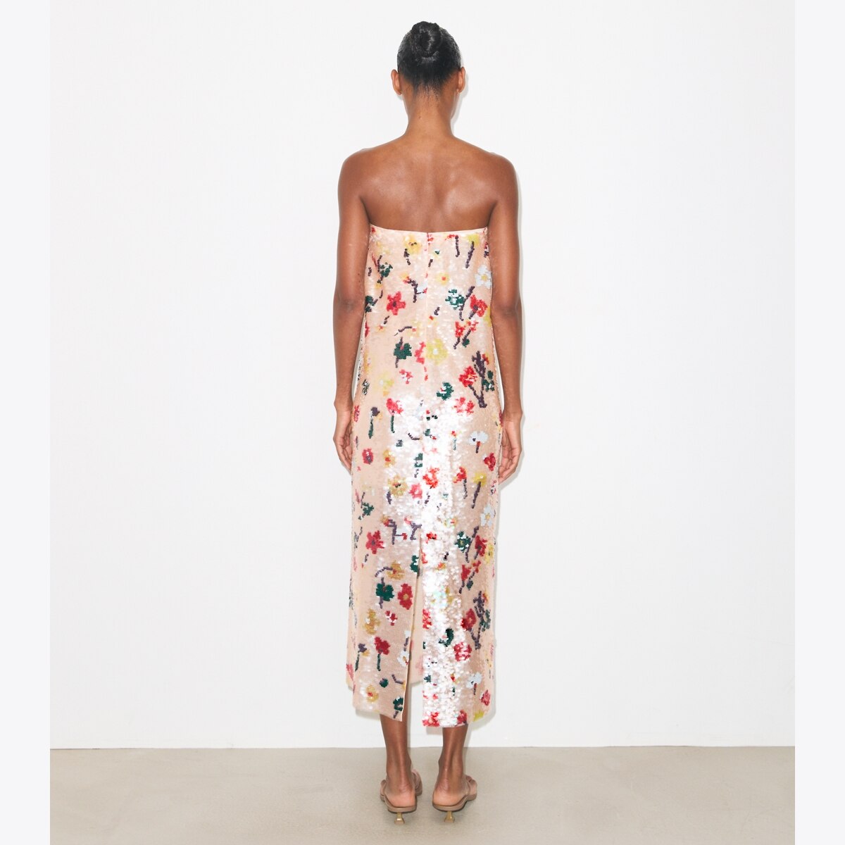 STRAPLESS SEQUIN DRESS - thumbnail 3