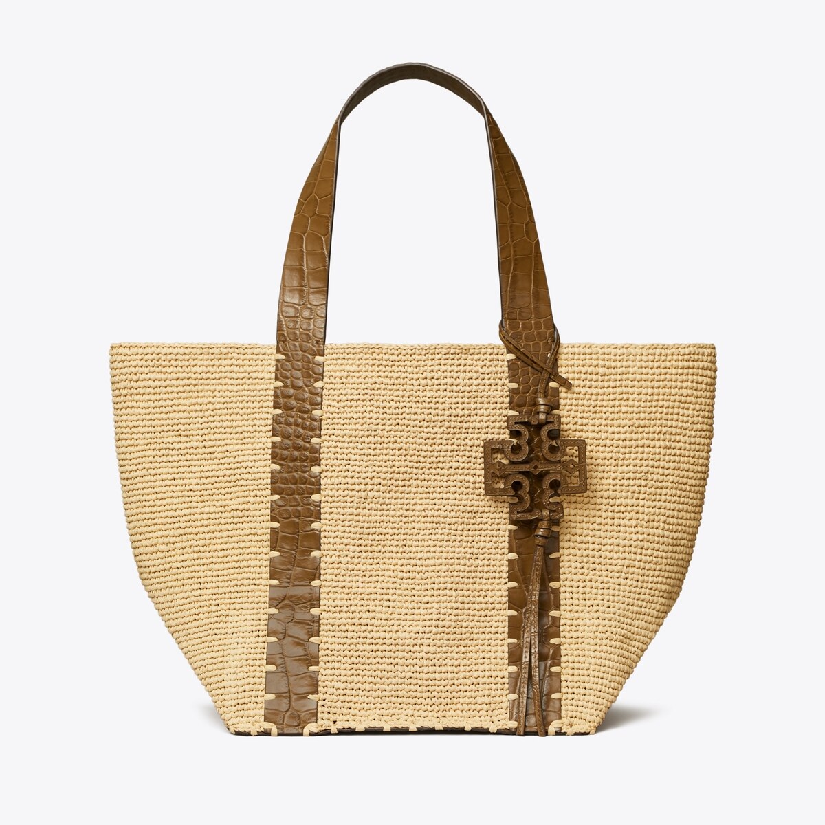 Tory Burch★SMALL STRAW EMBELLISHED TOTE Small Straw Embellished Tote: Women's Designer Tote Bags