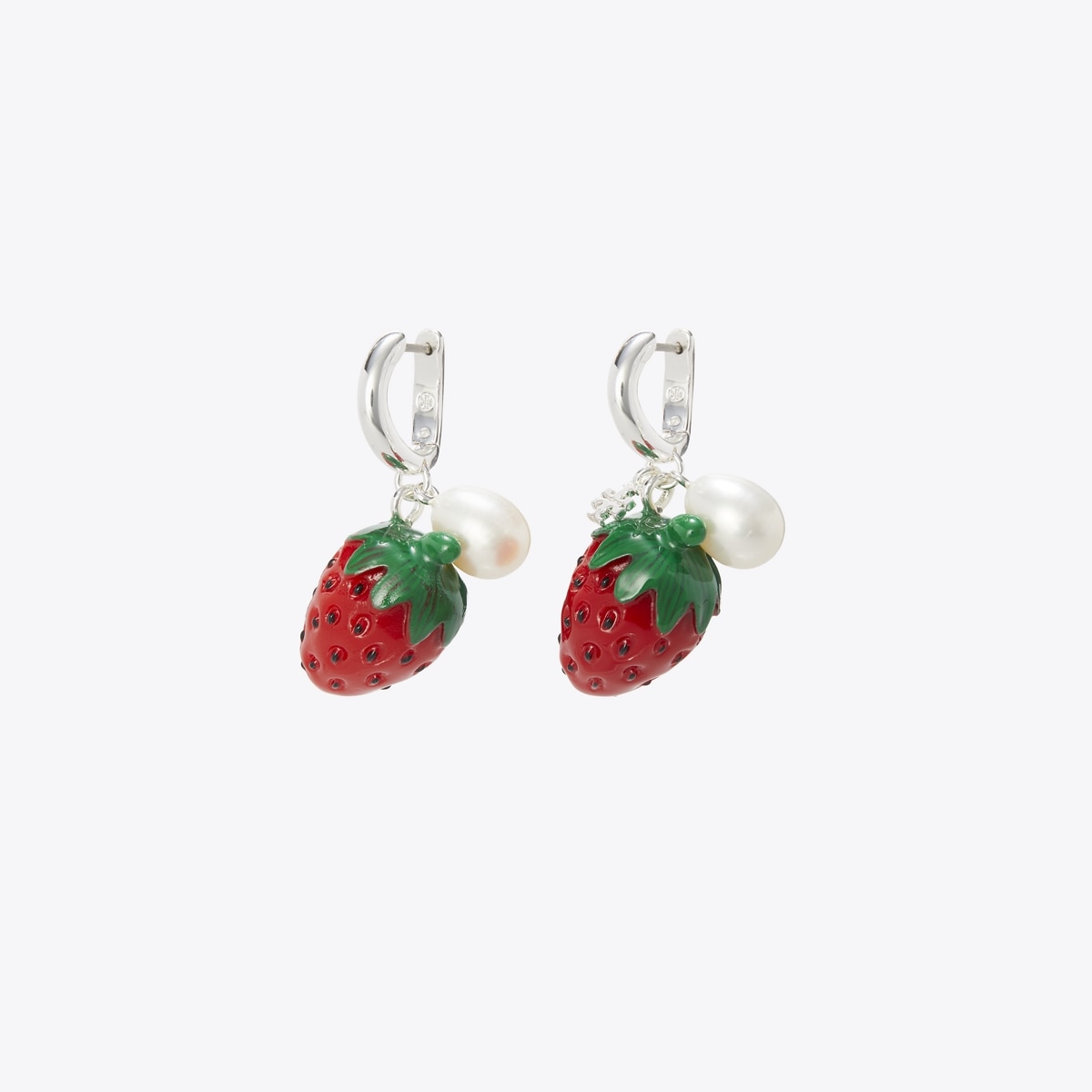 イヤリング Strawberry Earrings - Shourouk - Strass - Green Strawberry Earring: Women's Designer Earrings | Tory Burch
