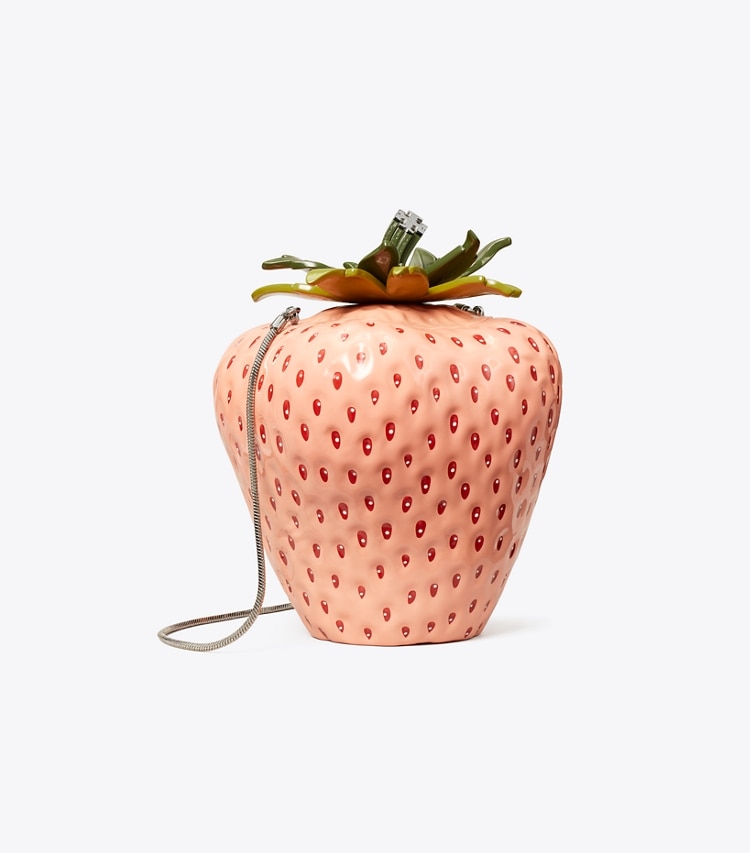 Tory Burch designer crossbody bags Strawberry Mini Bag in Sweet Pink angle