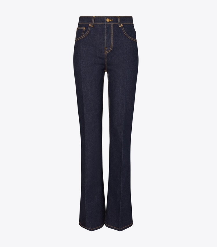 Stretch Boot Leg Jeans: Women's Designer Bottoms | Tory Burch