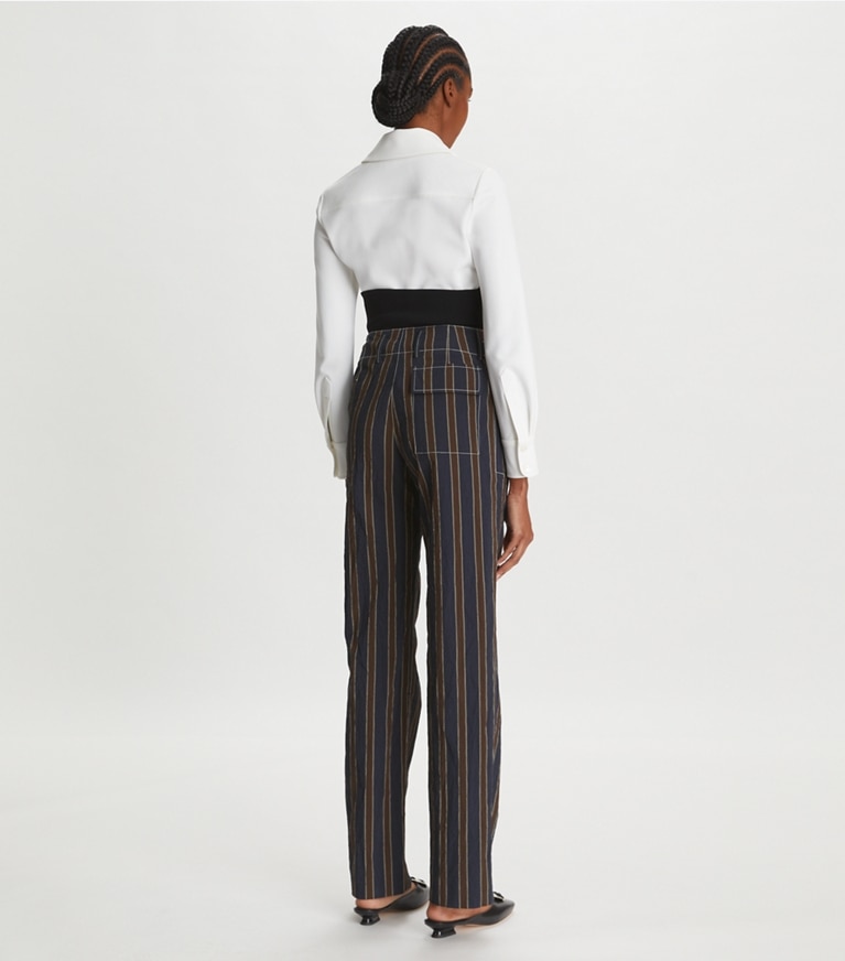 Tory Burch designer tops Stretch Crepe Shirt in White front