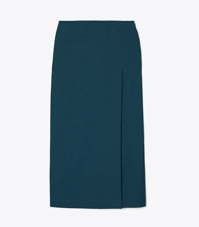 Tory burch pleated cotton wrap clearance skirt