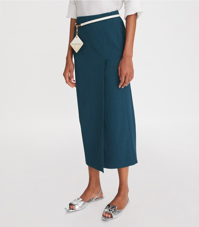 008 - Stretch pencil skirt with sheer sides – Maison Close