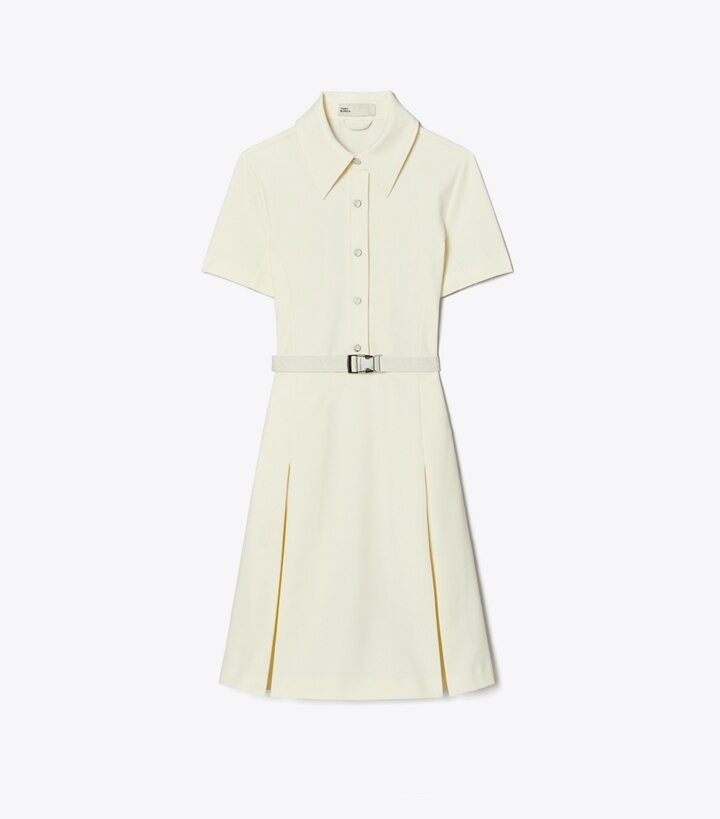 Tory Burch designer dresses Stretch Golf Dress in NEW IVORY front