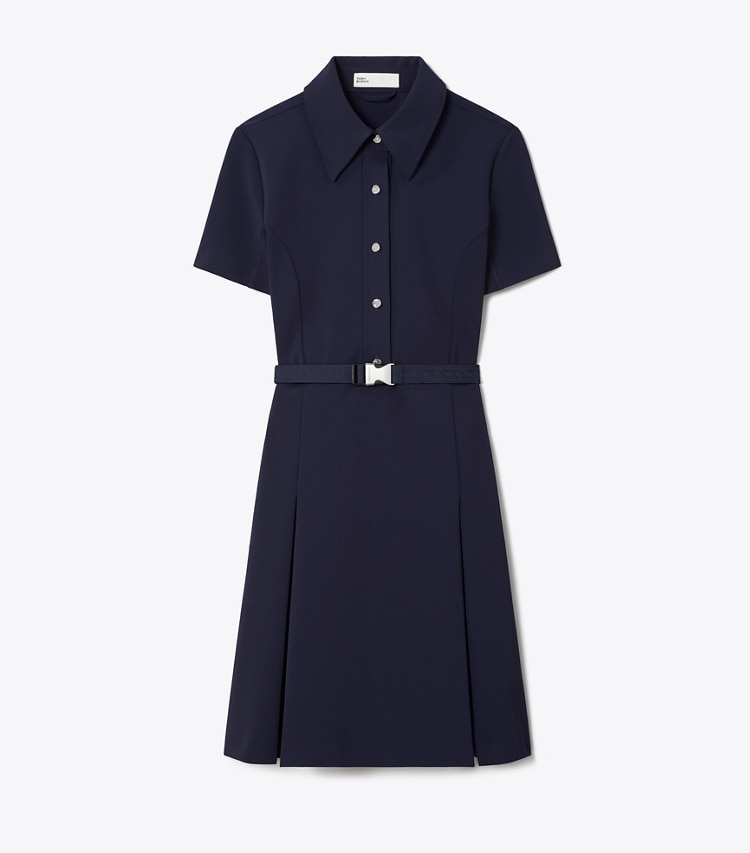 Tory Burch designer dresses Stretch Golf Dress in Tory Navy front