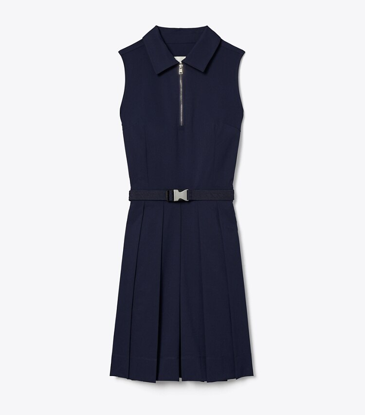 Tory Burch designer dresses Stretch Golf Dress in Deep Navy front