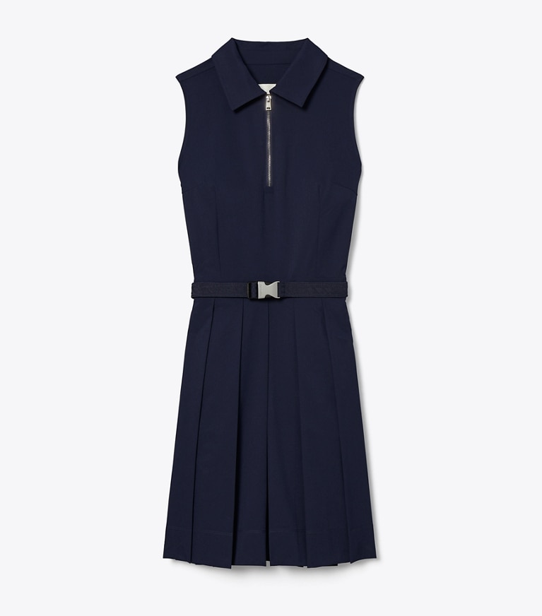 Tory Burch designer dresses Stretch Golf Dress in Deep Navy front