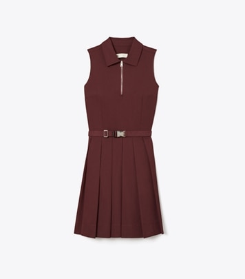 Performance Pleated Collar Golf Dress: Women's Designer Dresses