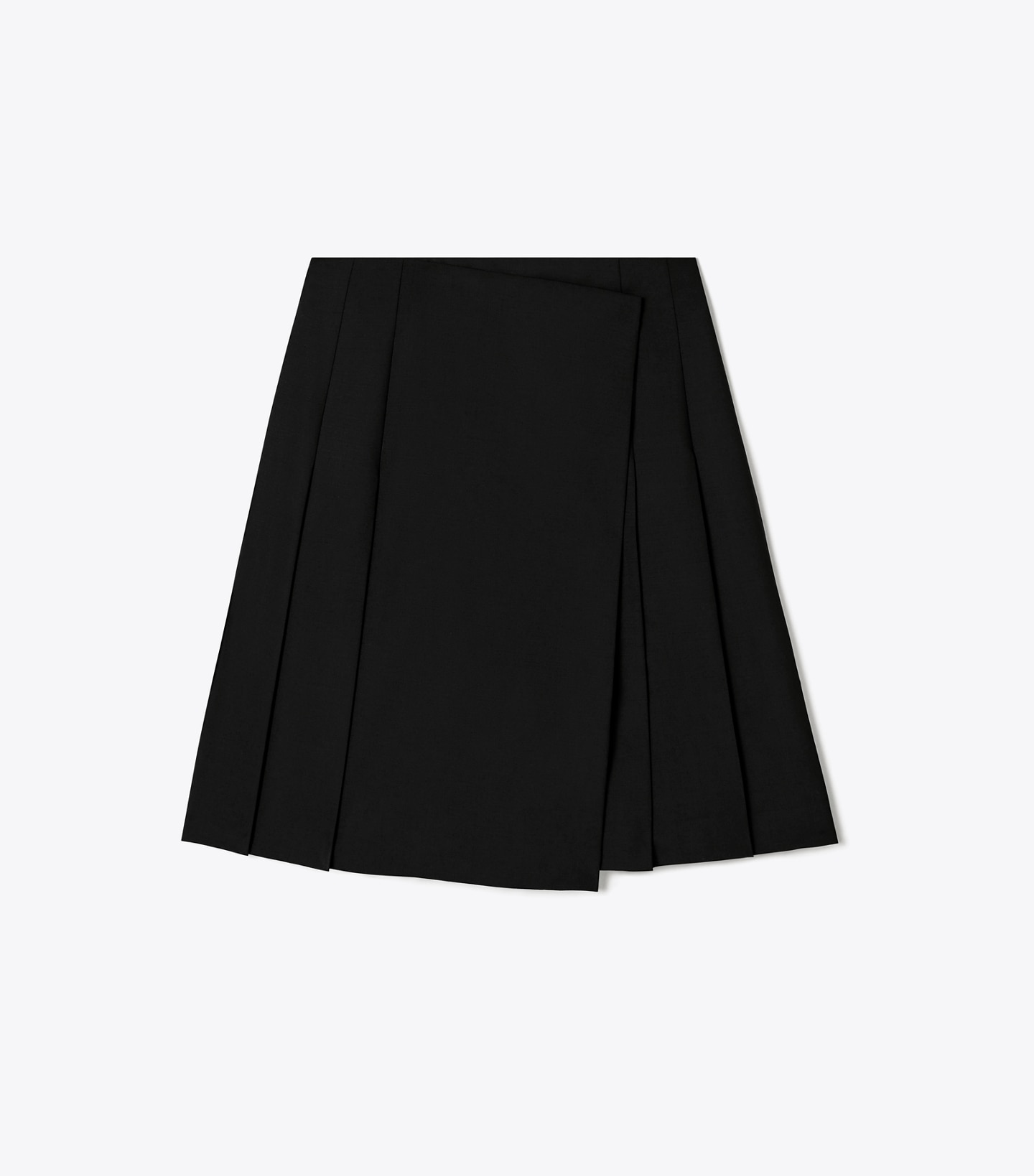 Stretch Wool Wrap Skirt