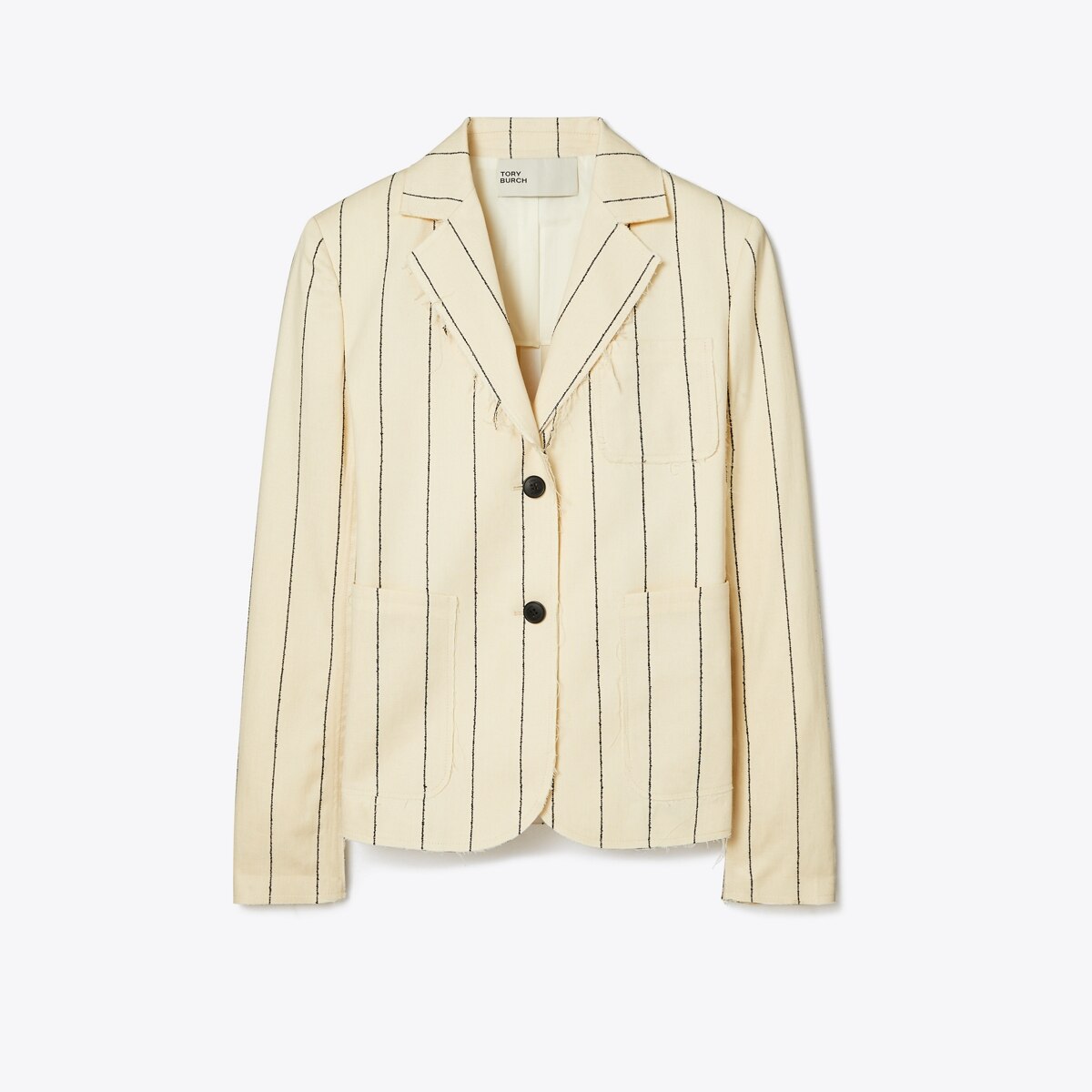 お勧めツイルコート★Tory Burch★COTTON AND LINEN DAISY COAT Tory Burch Cotton And Linen Daisy Coat | Black | FARFETCH