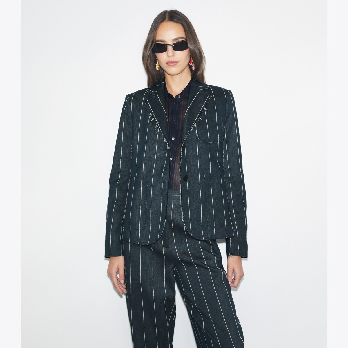 ベスト・ジレ SEMICOUTURE Viscose blazer with striped motif Semicouture Blazers for Women - Shop on FARFETCH