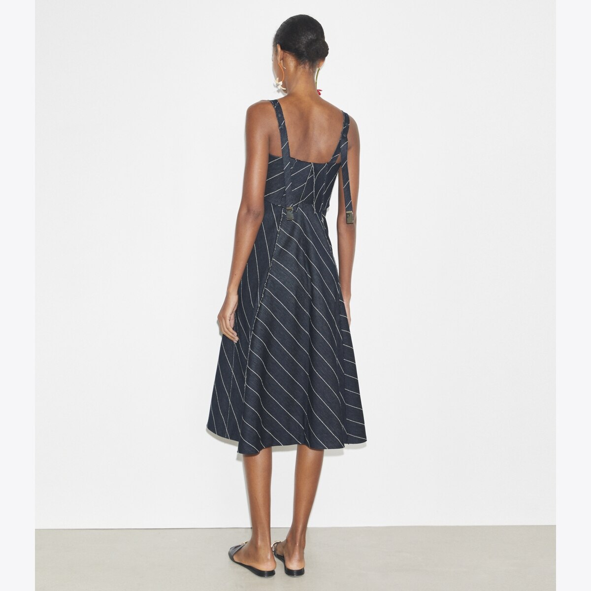 Striped Cotton Dress: Women's Designer Dresses | Tory Burch