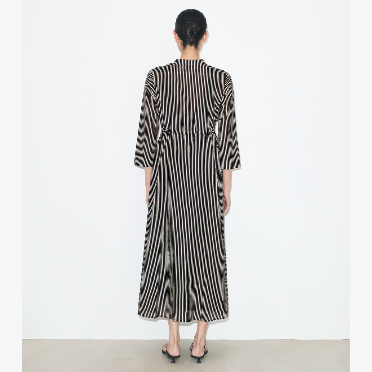 STRIPED COTTON DRESS - thumbnail 3