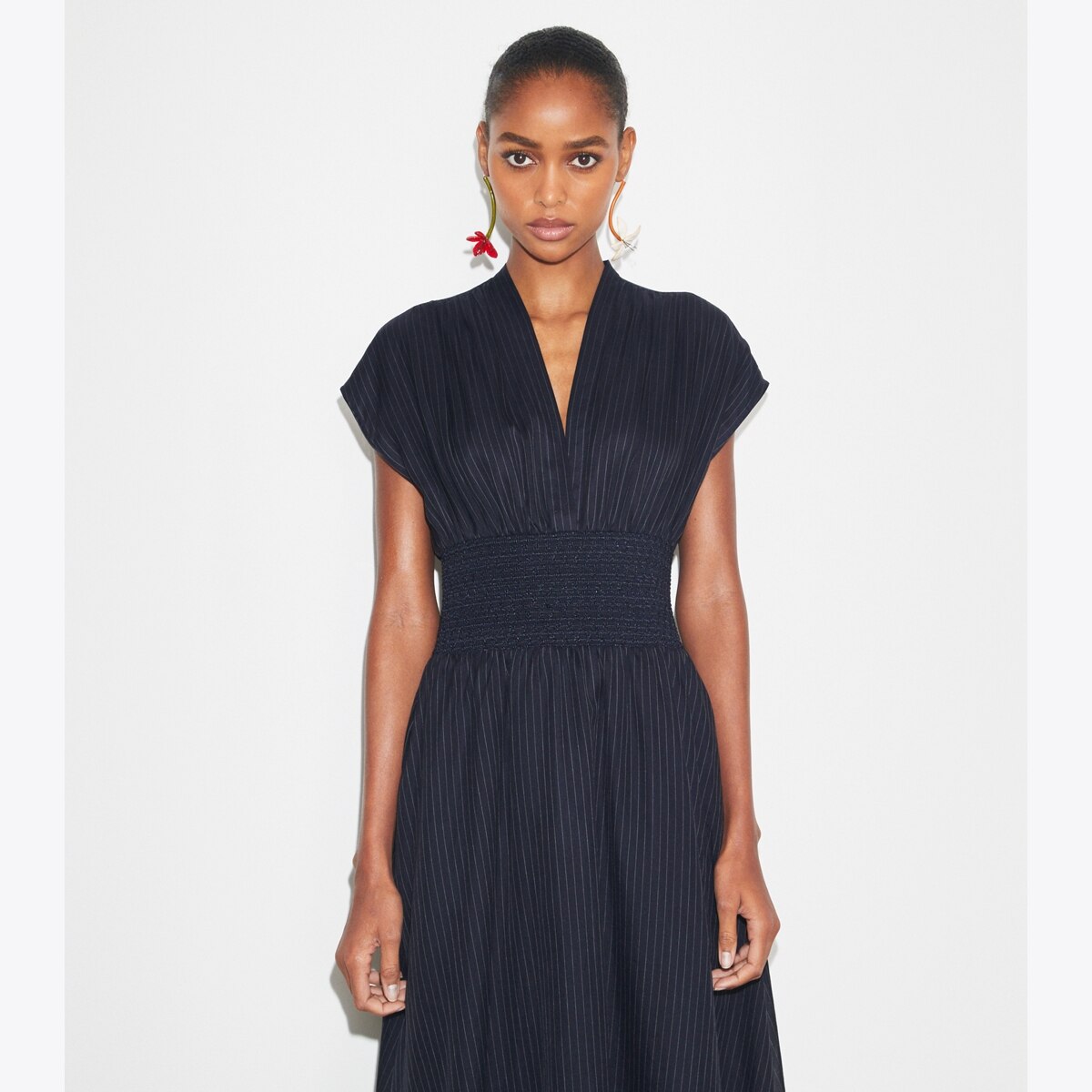 Striped Cotton Dress: Women's Designer Dresses | Tory Burch